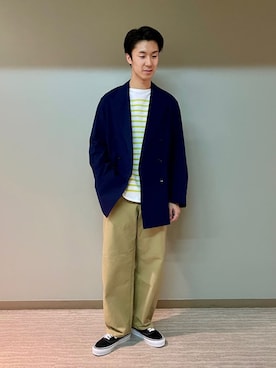 Bshopスタッフさん(メンズ・177cm)の春コーディネート