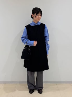 Bshopスタッフさん（レディース・158cm）の冬コーディネート