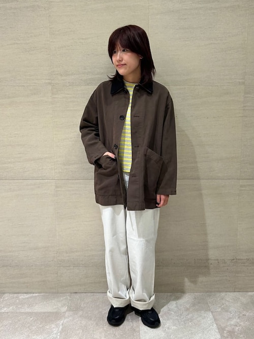 ORCIVAL | コットンロード クルーネック ワイドフレンチバスクTシャツ