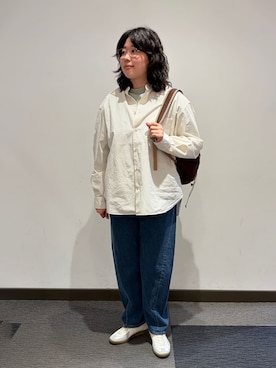「ORCIVAL（オーシバル）のアイテム」を使った、Bshopスタッフさん（レディース・163cm）の春コーディネート