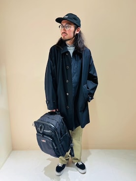 「Morris & Sons（モリスアンドサンズ）のアイテム」を使った、Bshopスタッフさん（メンズ・171cm）の春コーディネート