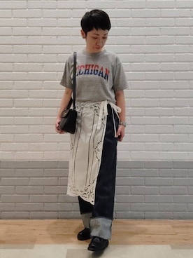 Bshopスタッフさん(レディース・158cm)の夏コーディネート