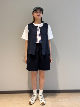 「ベストコーデ」｜Bshopスタッフさん（レディース・160cm）の夏コーディネート
