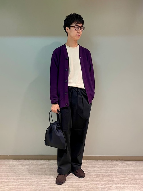 ORCIVAL | ウールコットン Vネックカーディガン MEN（カーディガン