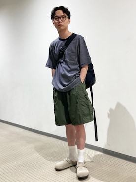 Bshopスタッフさん(メンズ・163cm)の夏コーディネート