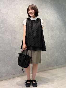 Bshopスタッフさん（レディース・154cm）の夏コーディネート