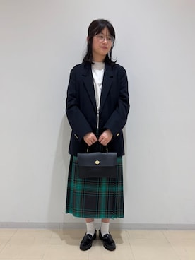 Bshopスタッフさん（レディース・158cm）の秋コーディネート