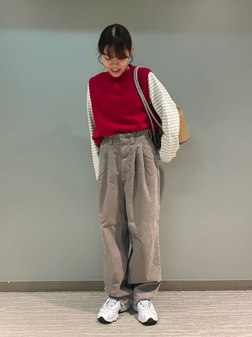 MORRIS & SONS | ジーロンラム クルーネックベスト WOMEN（ベスト