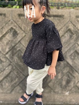 「アイテム（サンダル）」を使った、Nagimonさん（キッズ・110cm）の夏コーディネート