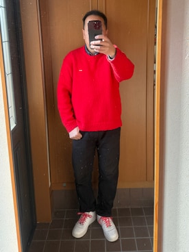 「Supreme （シュプリーム）のアイテム」を使った、TEDTEDMANさん（メンズ・168cm）の冬コーディネート