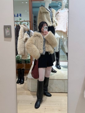 「アイテム（パーカー）」を使った、minisakiさん（レディース・150cm・30代）の冬コーディネート