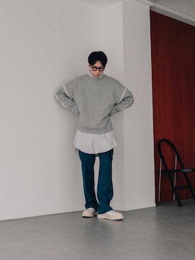 「DISCOVERED（ディスカバード）のアイテム（スウェット）」を使った、kanayamataiseiさん（メンズ・177cm）の夏コーディネート
