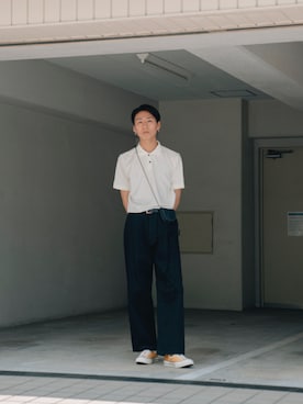 「ITTI（イッチ）のアイテム」を使った、kanayamataiseiさん（メンズ・177cm）の夏コーディネート