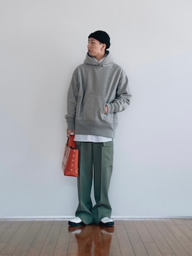 「アイテム（ニットキャップ/ビーニー）」を使った、kanayamataiseiさん（メンズ・177cm）の春コーディネート