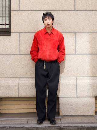 「SUBLATIONS（サブレーションズ）の【SUBLATIONS】HEAVY WOOL STRAIGHT EASY PANTS .16（スラックス）」を使った、kanayamataiseiさん（メンズ・178cm）の秋コーディネート