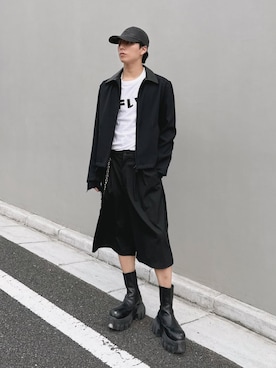 「アイテム（キャップ）」を使った、kanayamataiseiさん（メンズ・178cm）の秋コーディネート