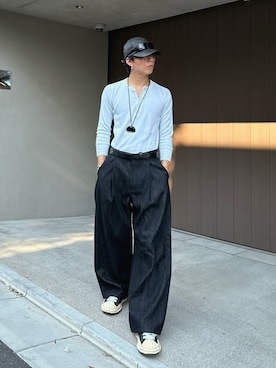 「アイテム（スニーカー）」を使った、kanayamataiseiさん（メンズ・178cm）の夏コーディネート