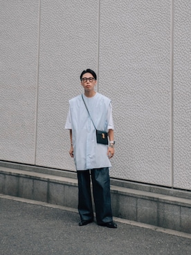 「ITTI（イッチ）のアイテム」を使った、kanayamataiseiさん（メンズ・177cm）の夏コーディネート