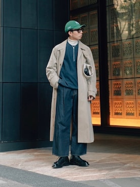 「Firsthand（ファーストハンド）のアイテム（スウェット）」を使った、kanayamataiseiさん（メンズ・177cm）の冬コーディネート