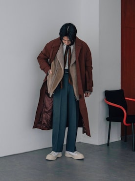 「ブラウス」｜「アイテム（その他アウター）」を使った、kanayamataiseiさん（メンズ・177cm）の春コーディネート
