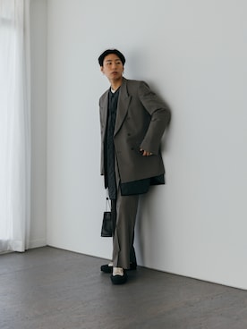 「UMBER（アンバー）のアイテム」を使った、kanayamataiseiさん（メンズ・177cm）の秋コーディネート
