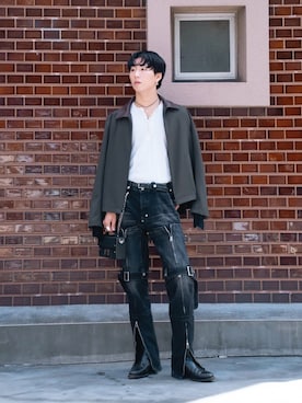「アイテム（ブーツ）」を使った、kanayamataiseiさん（メンズ・178cm）の秋コーディネート