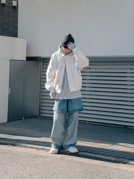 「AMOMENTO（アモーメント）のアイテム」を使った、kanayamataiseiさん（メンズ・177cm）の冬コーディネート