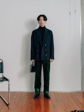 「semoh（セモー）のアイテム」を使った、kanayamataiseiさん（メンズ・177cm）の冬コーディネート