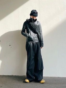 「KIKO KOSTADINOV（キコ コスタディノフ）のアイテム（シューズ）」を使った、kanayamataiseiさん（メンズ・177cm）の冬コーディネート