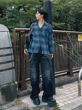 「アイテム（ブーツ）」を使った、kanayamataiseiさん（メンズ・178cm）の夏コーディネート
