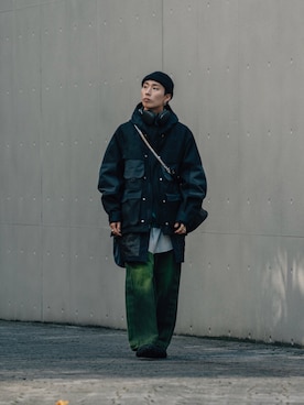 「RACAL（ラカル）のアイテム」を使った、kanayamataiseiさん（メンズ・177cm）の春コーディネート