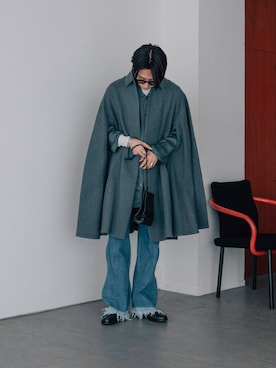 「semoh（セモー）のアイテム」を使った、kanayamataiseiさん（メンズ・177cm）の冬コーディネート