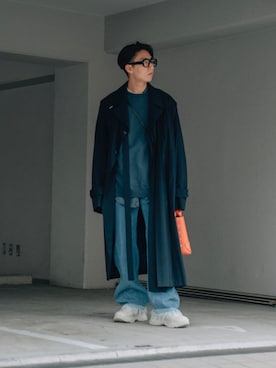 「MLB（メジャーリーグベースボール）のアイテム（シューズ）」を使った、kanayamataiseiさん（メンズ・177cm）の春コーディネート