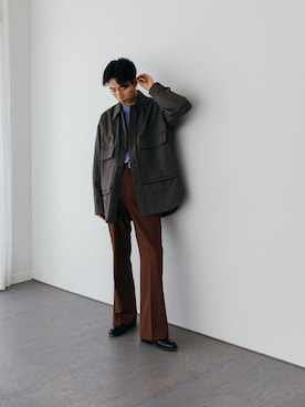 「UMBER（アンバー）のアイテム」を使った、kanayamataiseiさん（メンズ・177cm）の秋コーディネート