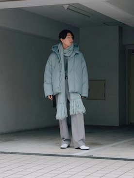 「OAMC（オーエーエムシー）のアイテム（ジャケット/アウター）」を使った、kanayamataiseiさん（メンズ・177cm）の冬コーディネート