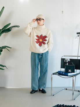 「RACAL（ラカル）のアイテム」を使った、kanayamataiseiさん（メンズ・177cm）の冬コーディネート