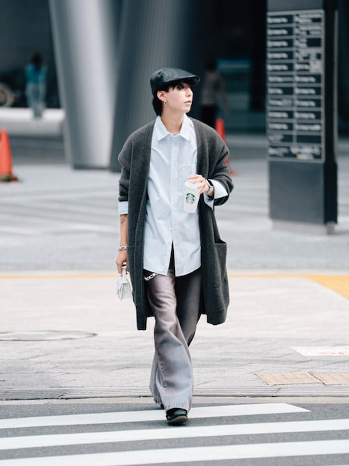 デニムパンツ（ブラウン系）を使った「シティーボーイ」の人気