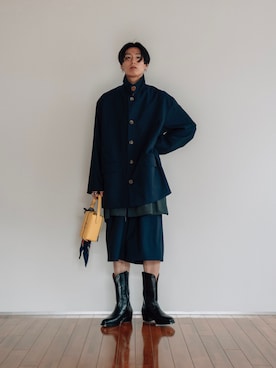 「Valextra（ヴァレクストラ）のアイテム」を使った、kanayamataiseiさん（メンズ・177cm）の春コーディネート