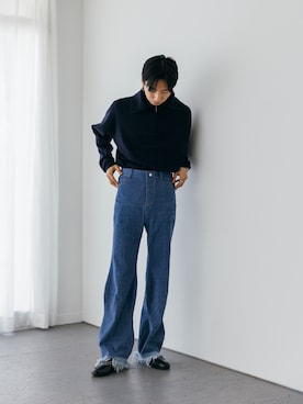 「STUDIO NICHOLSON（スタジオニコルソン）のアイテム（トップス）」を使った、kanayamataiseiさん（メンズ・177cm）の秋コーディネート