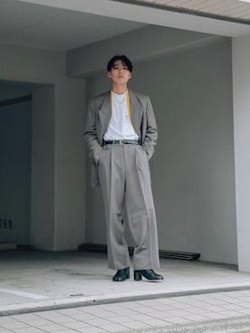 「UMBER（アンバー）のアイテム」を使った、kanayamataiseiさん（メンズ・177cm）の秋コーディネート