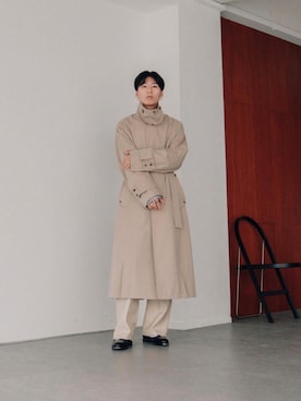 「秋先取りコーデ」｜「アイテム（トレンチコート）」を使った、kanayamataiseiさん（メンズ・177cm）の夏コーディネート