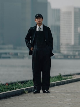 「NEAT（ニート）のアイテム（オールインワン・サロペット）」を使った、kanayamataiseiさん（メンズ・177cm）の秋コーディネート
