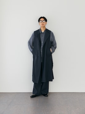 「semoh（セモー）のアイテム（トップス）」を使った、kanayamataiseiさん（メンズ・177cm）の秋コーディネート