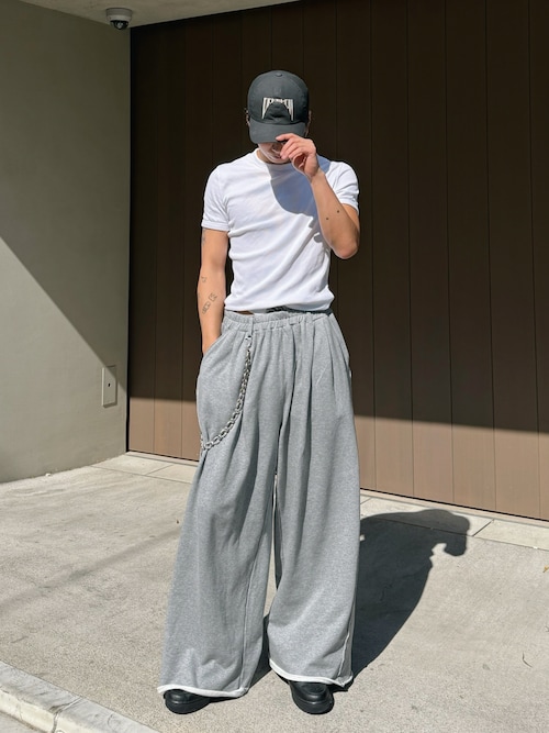 Two tuck sweatpants / 2タックスウェットパンツ(セットアップ可能)