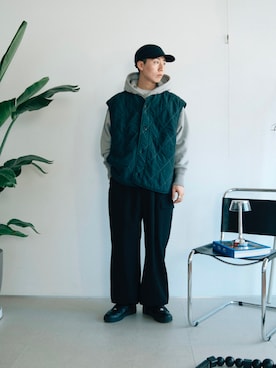 「OAMC（オーエーエムシー）のアイテム（ジャケット/アウター）」を使った、kanayamataiseiさん（メンズ・177cm）の冬コーディネート