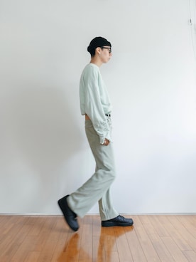 「stein（シュタイン）のアイテム（スウェット）」を使った、kanayamataiseiさん（メンズ・177cm）の夏コーディネート