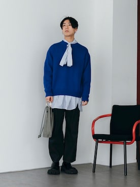 「DRIES VAN NOTEN（ドリスヴァンノッテン）のアイテム（トップス）」を使った、kanayamataiseiさん（メンズ・177cm）の冬コーディネート