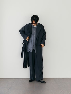「semoh（セモー）のアイテム（トップス）」を使った、kanayamataiseiさん（メンズ・177cm）の秋コーディネート