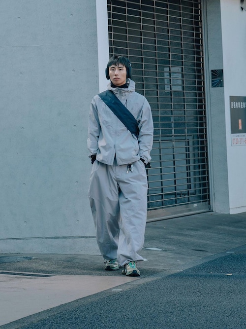 Sansan Gear 2Way Wave Jacket Blue Grey SANSANGEAR 2WAY WAVE JACKT 24ss