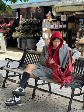「アイテム（パーカー）」を使った、kanayamataiseiさん（メンズ・178cm）の夏コーディネート